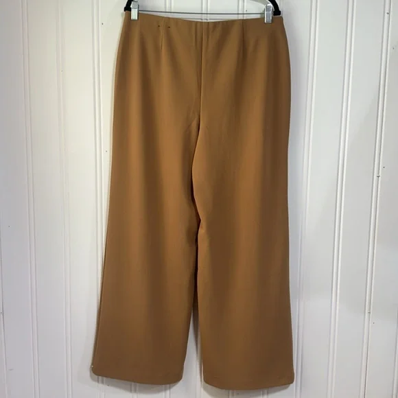 INC International Concepts Tan Wide Leg Studded pull on Pants Size Large - Picture 6 of 10